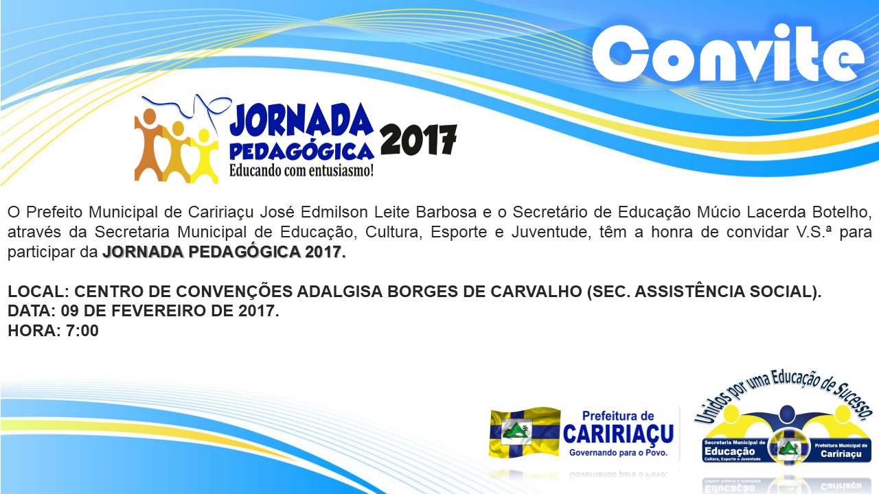 Caririaçu realiza nesta quinta-feira a Jornada Pedagógica 2017
