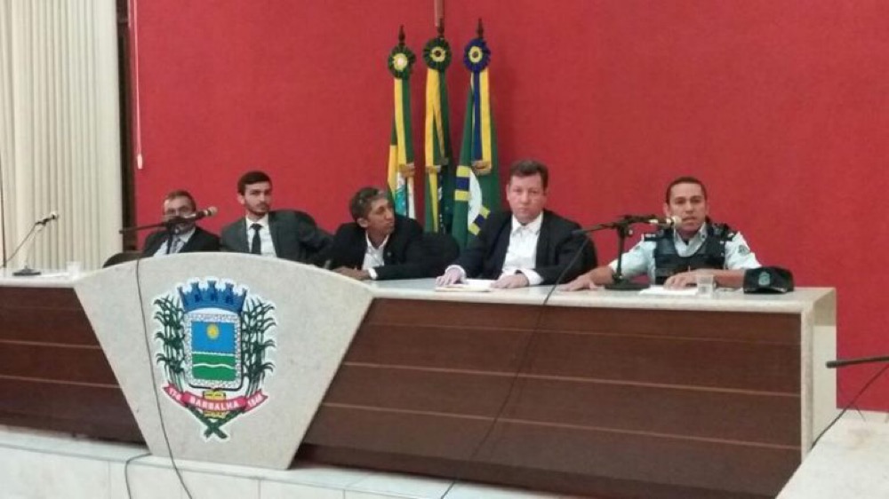 Câmara Municipal de Barbalha debate segurança pública com o Major PM Adailton