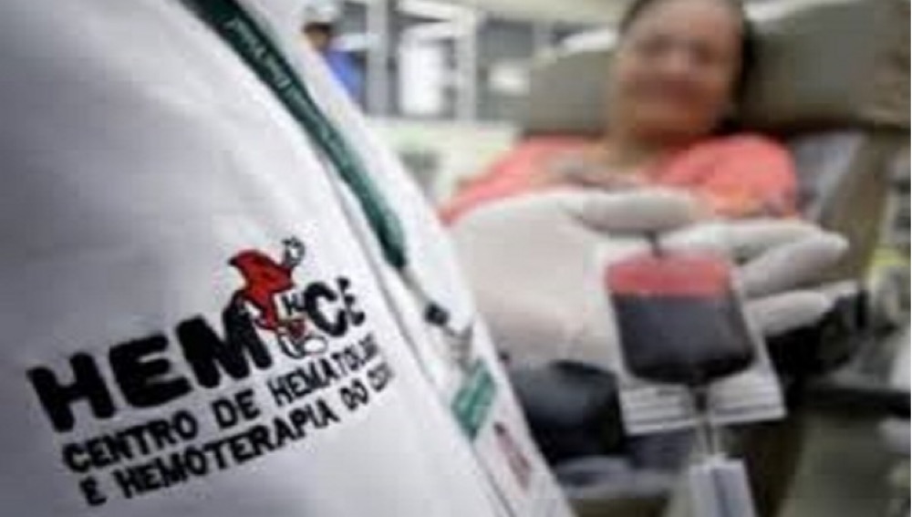 Hemoce receberá doação de sangue nesta segunda e terça em Juazeiro do Norte