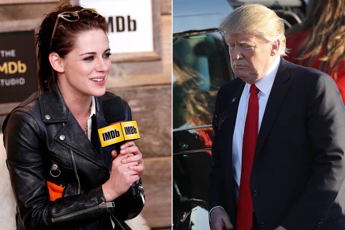 Kristen Stewart zomba de Donald Trump na televisão