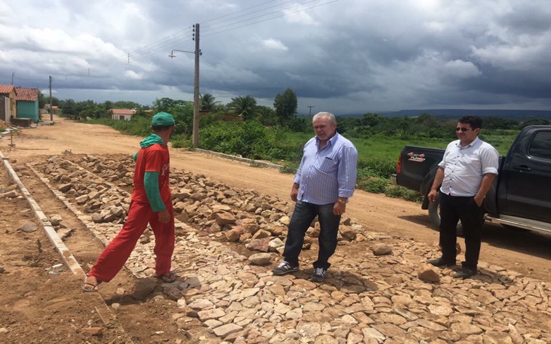 Nova Olinda – Prefeito e secretário de obras visitam comunidades atras melhorias para a população.