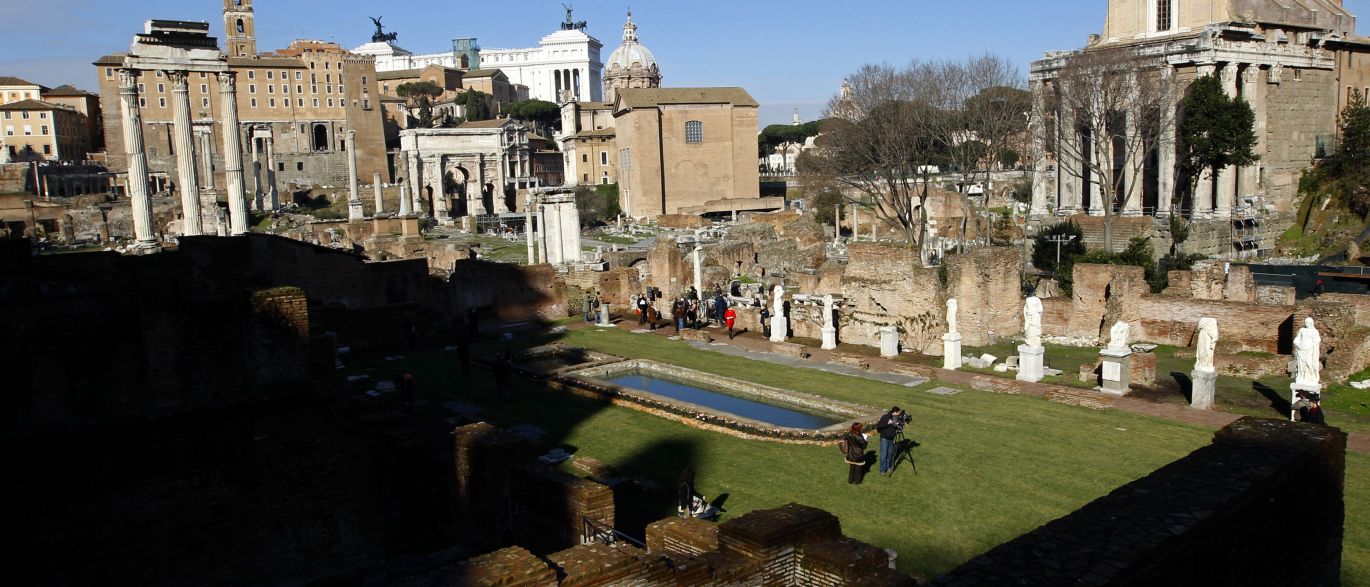 Mostra reúne projetos de renovação do Fórum Romano