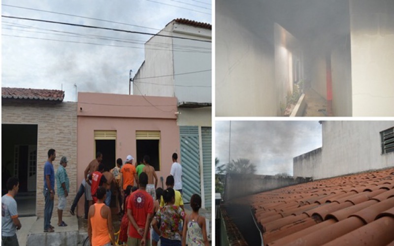 Em Milagres, residência incendeia e situação chama a atenção para a necessidade de um corpo de Bombeiros na região