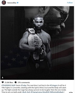 Mirando McGregor ou irmãos Diaz, Woodley começa camp para UFC 213