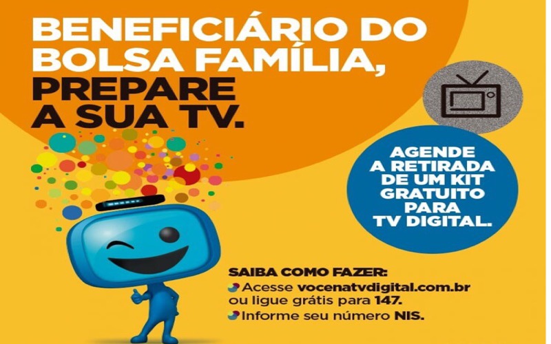 Beneficiários do Bolsa Família terão acesso gratuito ao Kit TV Digital
