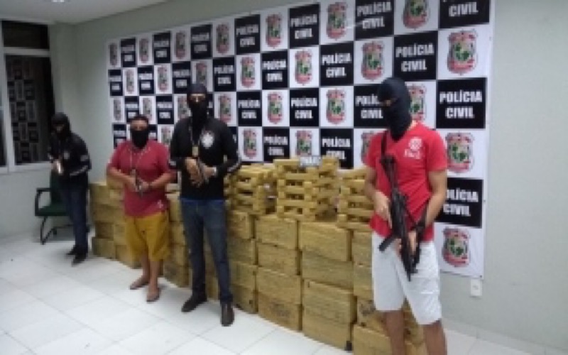 Polícia Civil apreende mais de uma tonelada de maconha e prende suspeito