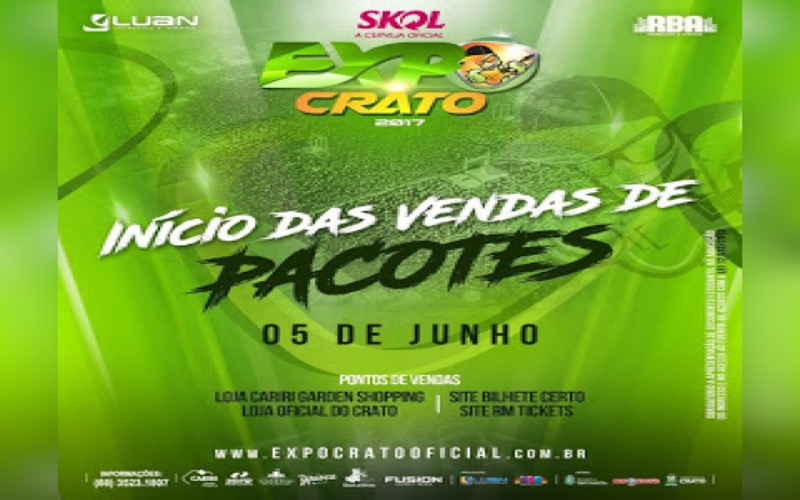 Pacotes para a ExpoCrato 2017 começam a ser vendidos