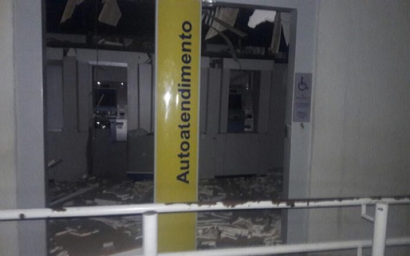 Agência Bancária é explodida em Nova Olinda