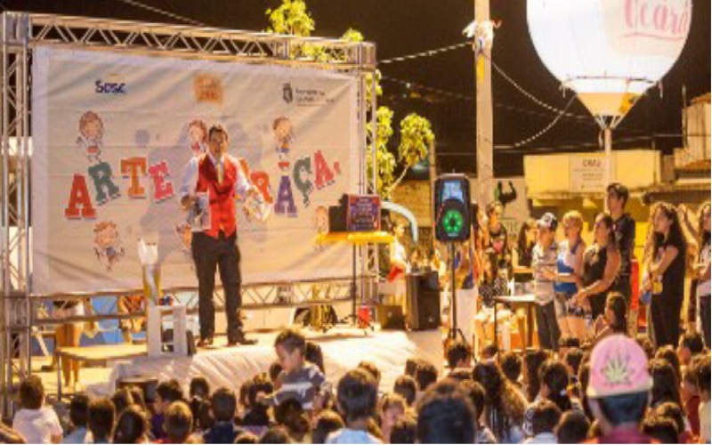 Cinco municípios cearenses recebem o ‘Arte na Praça’ neste sábado (5)