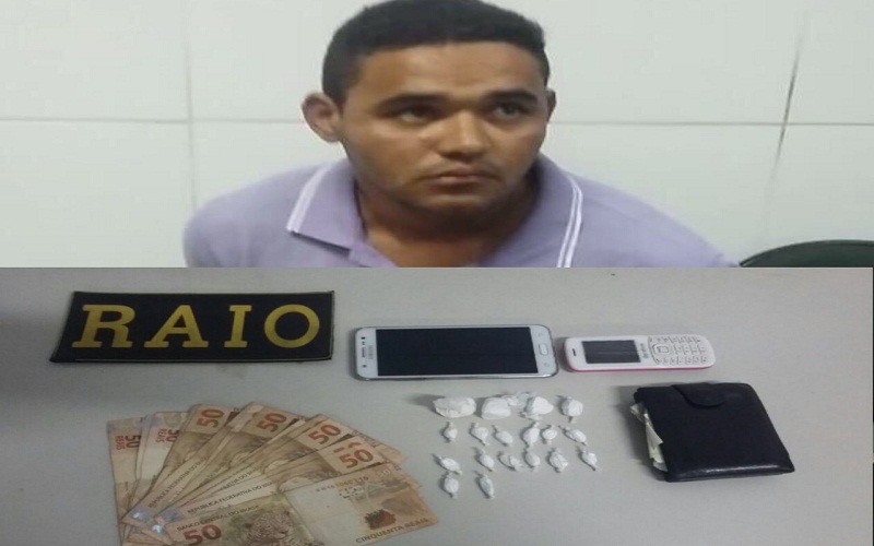 Apreensão de drogas com homem, revela automóvel roubado em Juazeiro do Norte