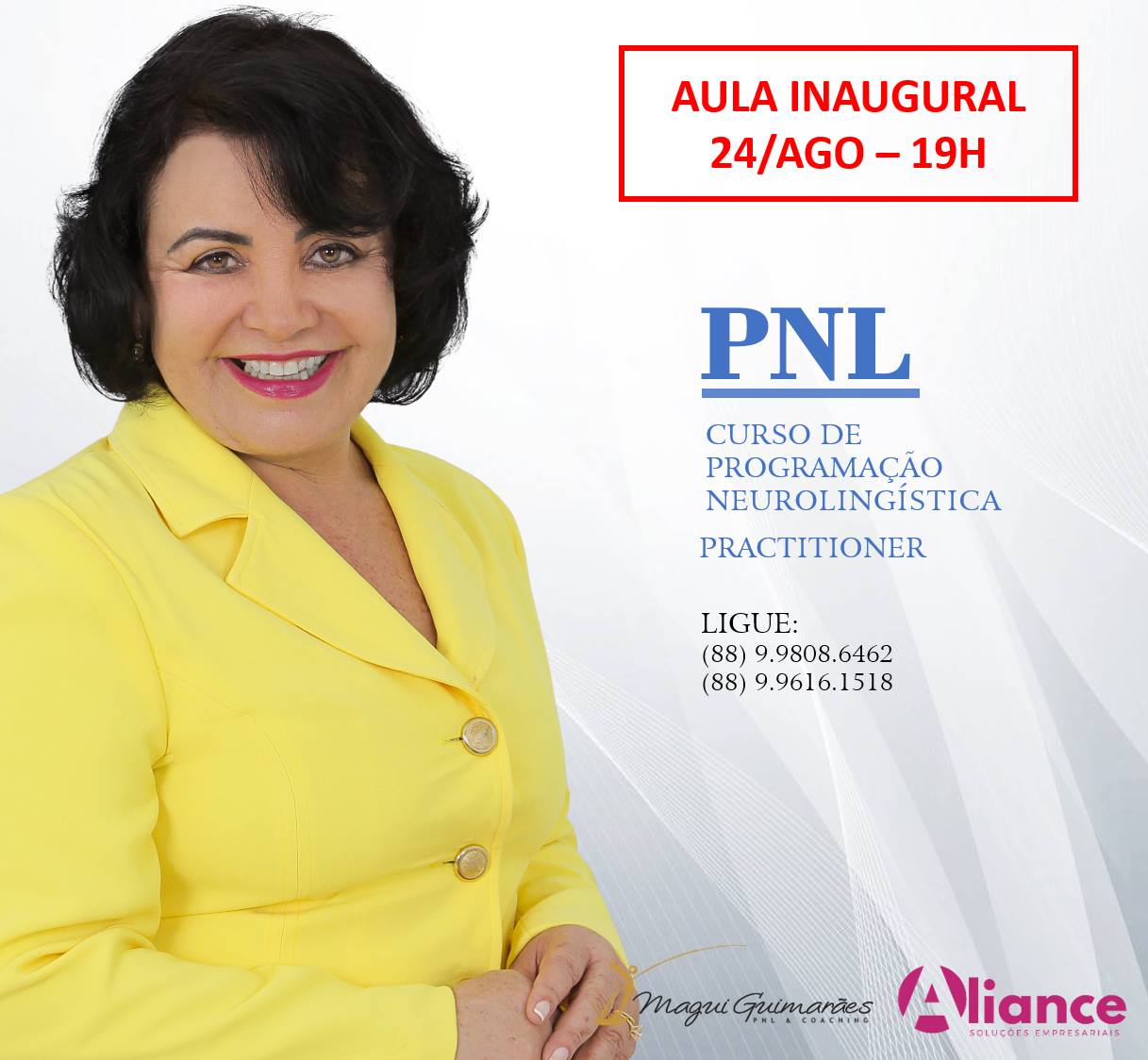 Magui Guimarães realiza aula inaugural do Curso de Programação Neurolinguística, em Juazeiro