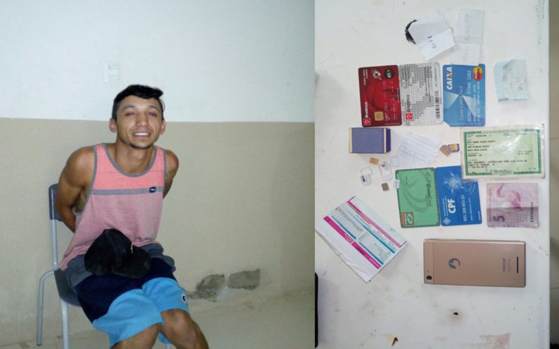 Homem foi preso com materiais furtados em Brejo Santo