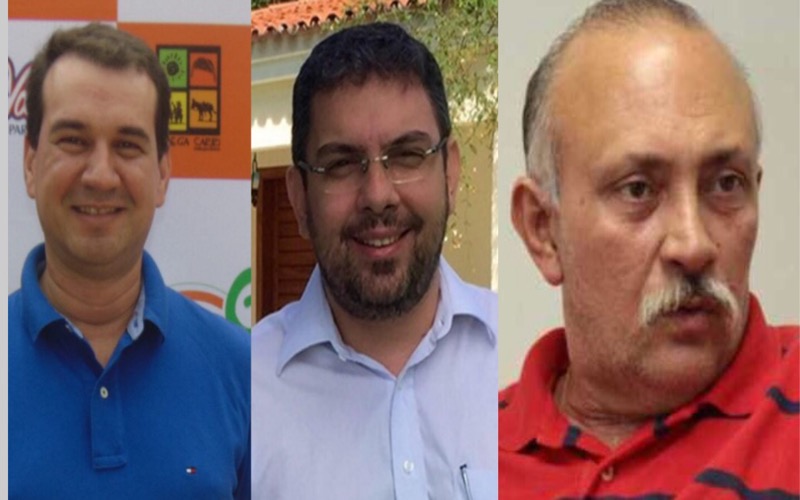 RAFAEL BRANCO, JOSBERTINI CLEMENTINO E LEITÃO MOURA VÃO DISPUTAR OS VOTOS DO CRATO PARA A ASSEMBLEIA