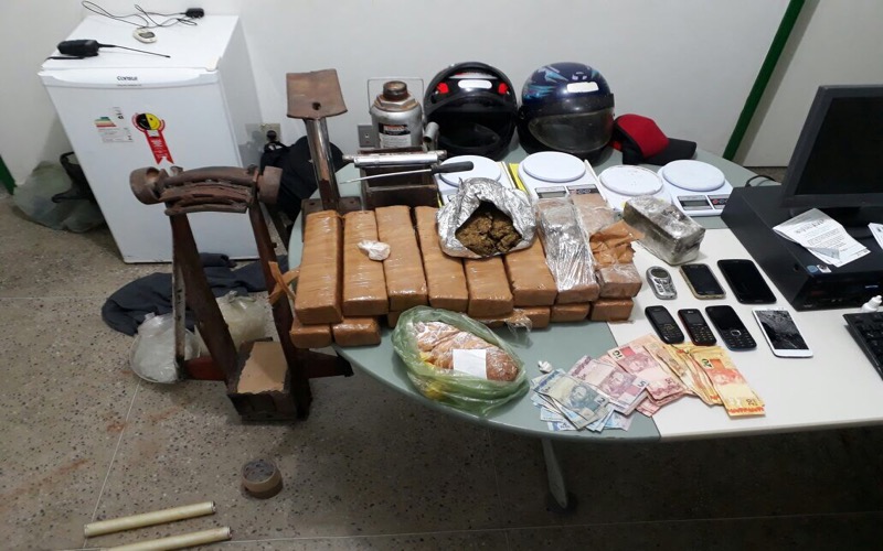 Drogas apreendidas em Crato, Milagres e Mauriti