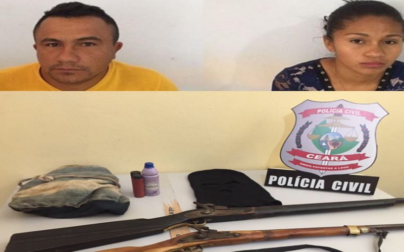 Polícia prende duas pessoas e apreende armas e munições em Salitre