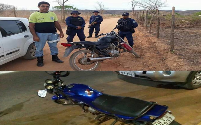 Polícia Militar e Demutran recuperam motocicletas roubadas em Crato