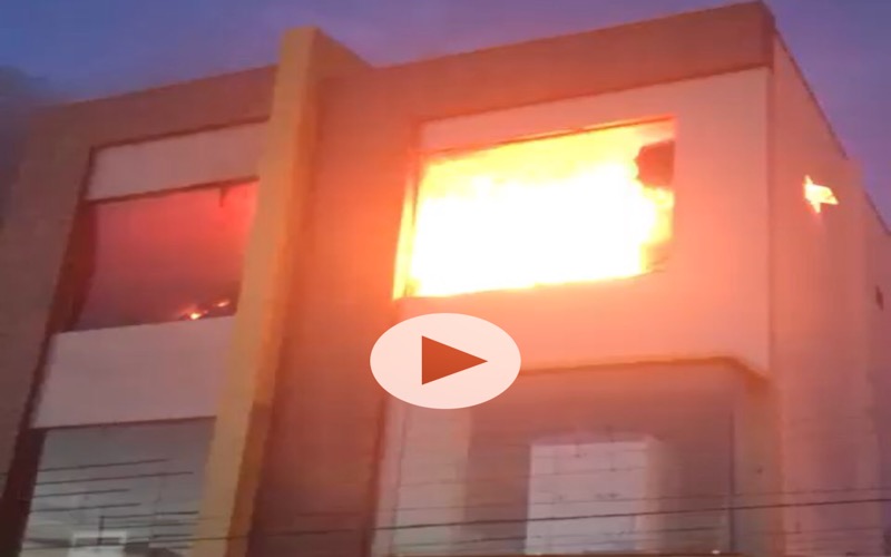 Incêndio destrói loja de moveis em Nova Olinda
