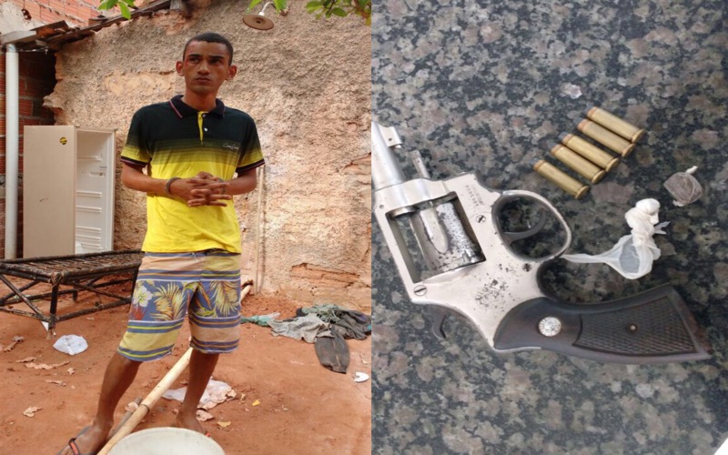 Polícia apreende arma de fogo e fecha mais um ponto de venda de drogas em Crato