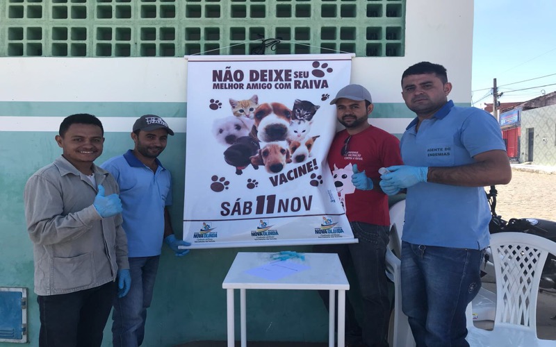 A vacinação antirrábica começou hoje em Nova Olinda/CE