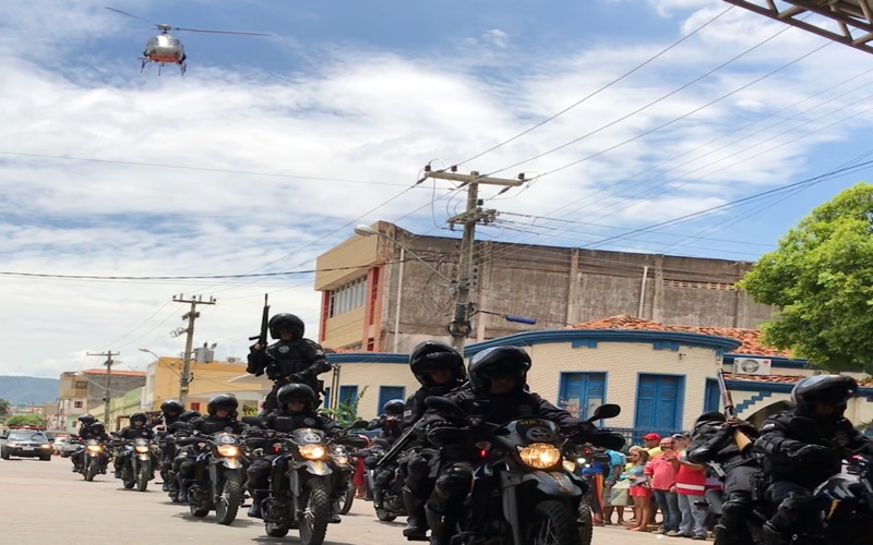 Governador inaugura o BPRaio em Crato e anuncia sistema de monitoramento 24 horas feito através de câmeras