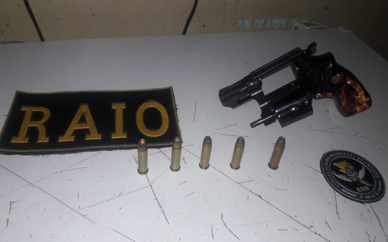 Mais uma arma de fogo apreendida pelo BPRAIO somando a 17º retirada de circulação no mês de Janeiro
