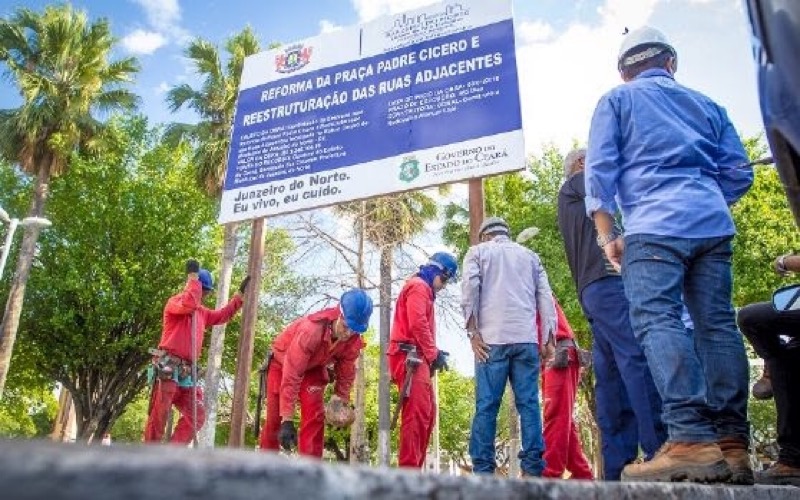 Praça Padre Cícero é preparada para início das obras