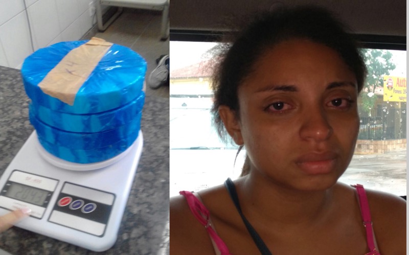 Exclusivo: Batalhão de Divisas prende mulher em ônibus da Guanabara que transportava 2kg de cocaína de Fortaleza para Crato-CE