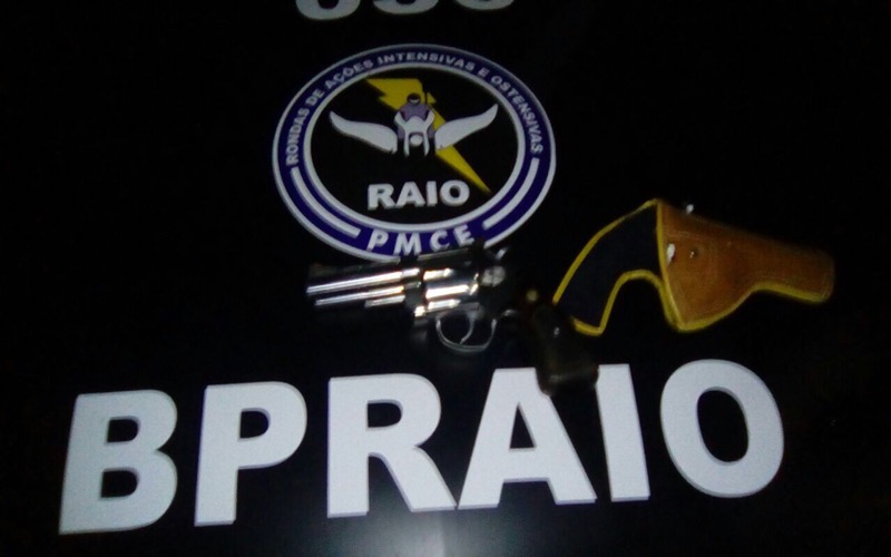 BPRAIO apreende mais uma arma de fogo no bairro Pinto Madeira em Crato-CE