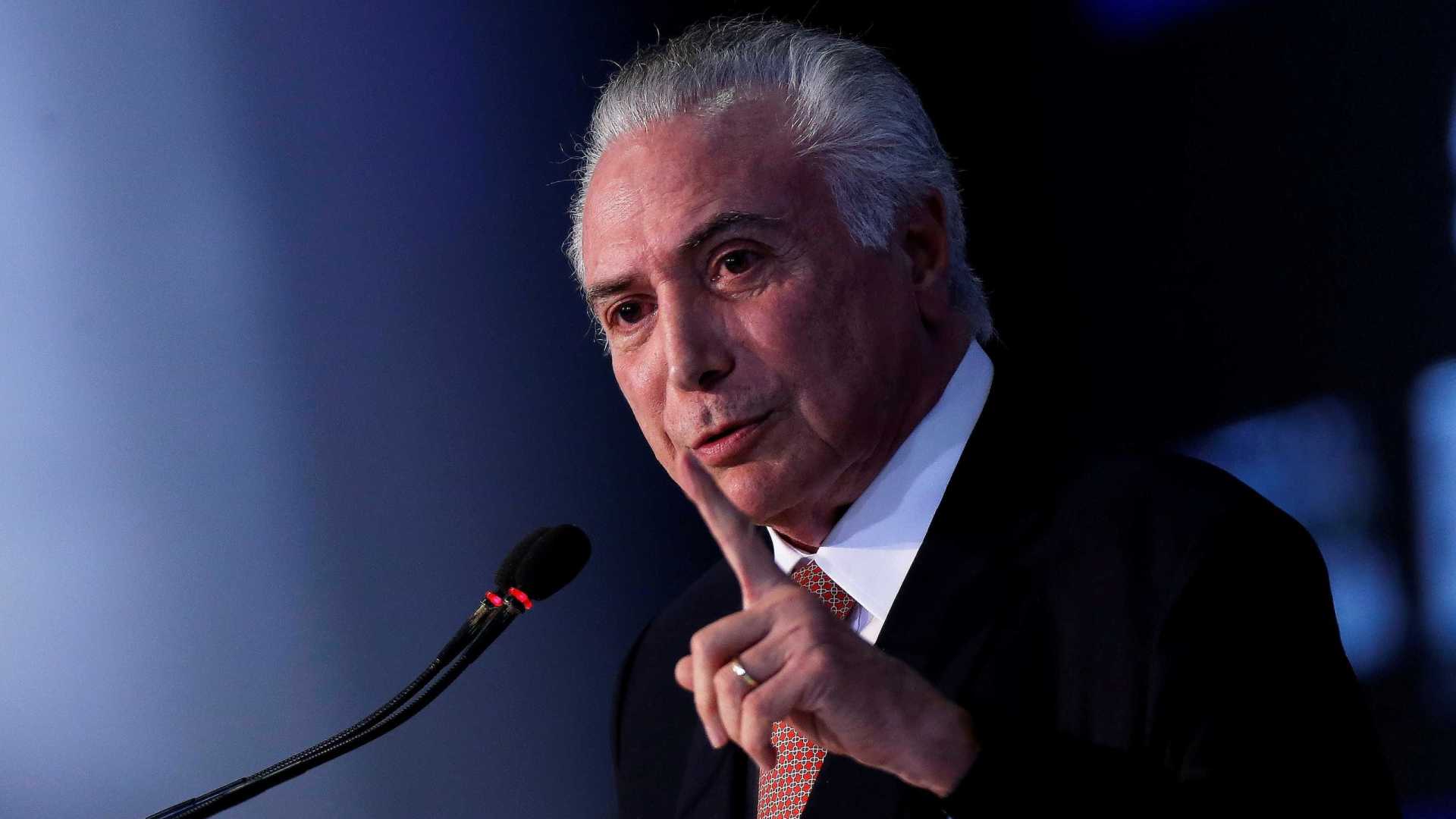 Não vou mais admitir que me chamem de trambiqueiro, diz Temer