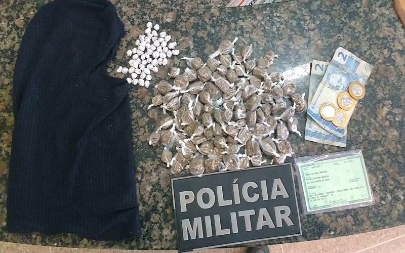 FTA apreende 93 trouxinhas de maconha e 55 pedras de crack no conjunto Minha casa Minha vida em Crato-CE