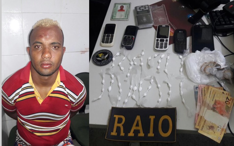 BPRAIO prende indivíduo com 58 papelotes de cocaína em Barbalha-CE