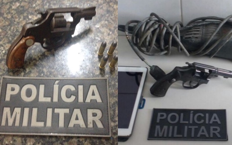 Polícia apreende arma de fogo em Crato e prende quatro acusados de furto com revólver calibre 38 em Juazeiro do Norte-CE