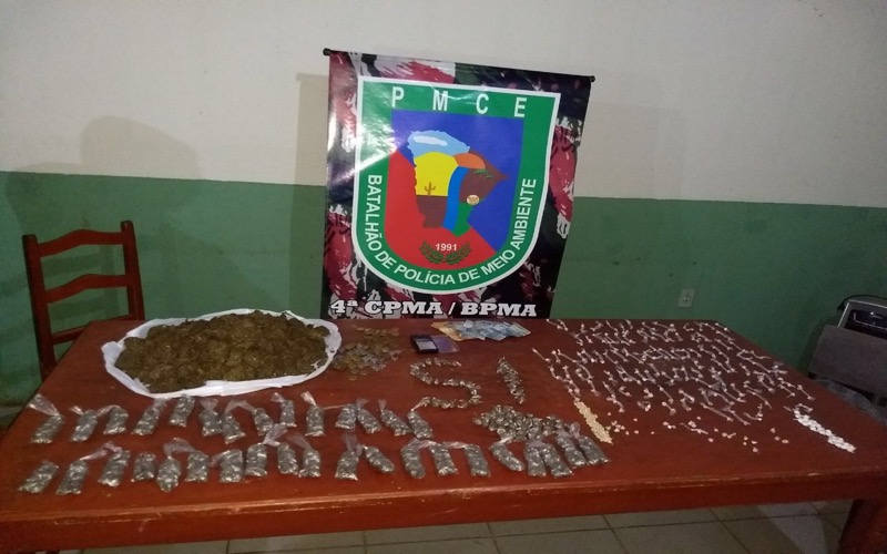 FTA retira arma de circulação na Vila Fátima e menores de idade são apreendidos com enorme quantidade de drogas no Bairro Salesianos em Juazeiro do Norte-CE
