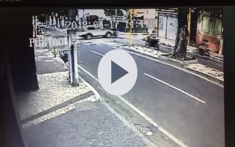 Veja o vídeo do momento do acidente que vitimou o motorista da Via Metro em Juazeiro do Norte-CE