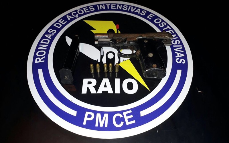 BPRAIO apreende mais uma arma de fogo no Bairro Frei Damião em Juazeiro do Norte-CE