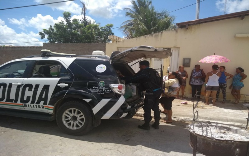 Solidariedade – 2° BPM distribui cestas básicas vítimas de enchente em Bodocó-PE