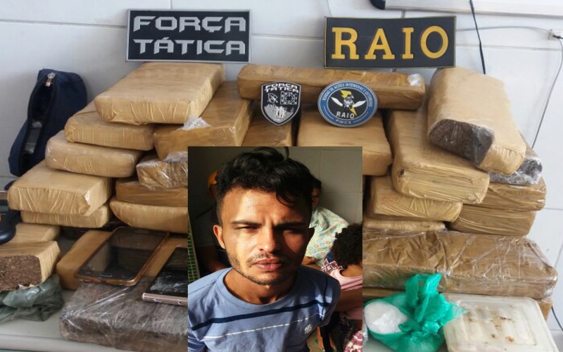 Casal é preso com 30 kg de maconha escondida nas roupas do filho de três anos em Juazeiro do Norte-CE