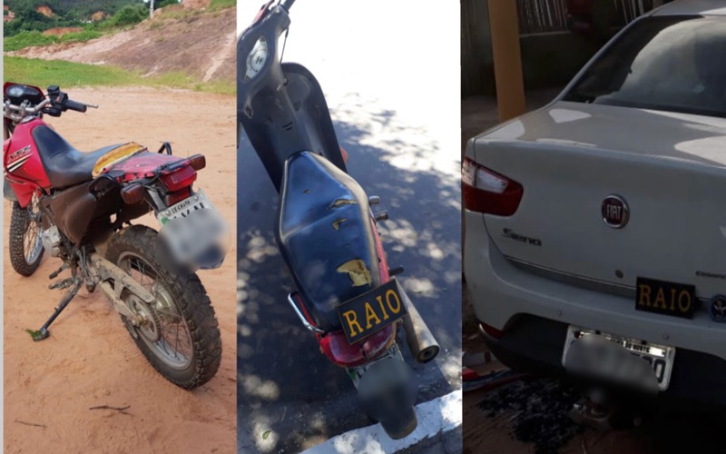 Número de veículos recuperados pela Polícia  passa de dez nos últimos dias na  Região do Cariri