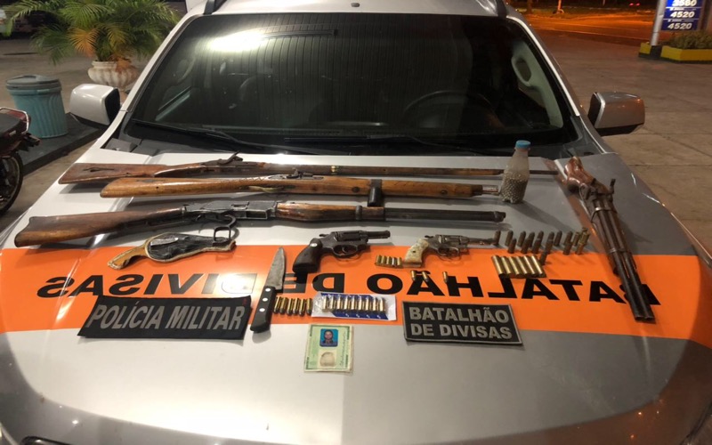 Mais de 12 armas de fogo foram apreendidas nos últimos dias na Região do Cariri