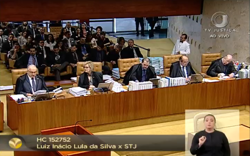 AO VIVO: STF julga hoje habeas corpus que pode livrar Lula da prisão