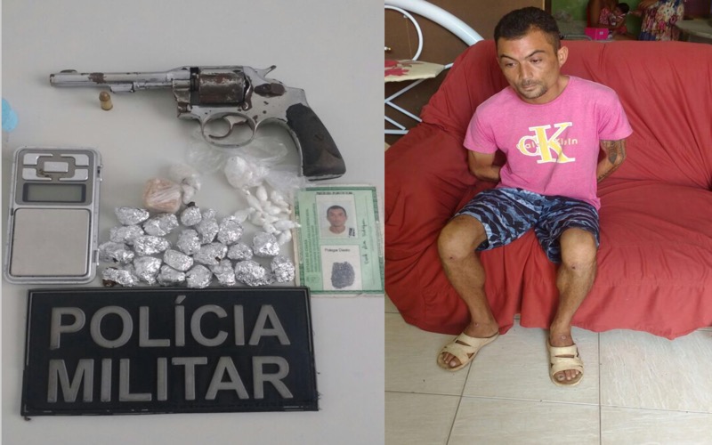 Policia apreende arma de fogo e prende acusado conhecido como “Besouro” em Crato-CE