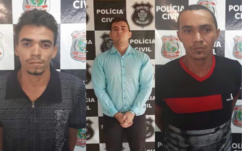 Trio acusado de matar homem em Barro-CE são presos em Mauriti e Goiás-GO