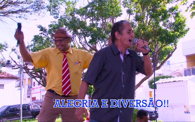 TV Padre Cicero grava programas em praça pública de Juazeiro do Norte
