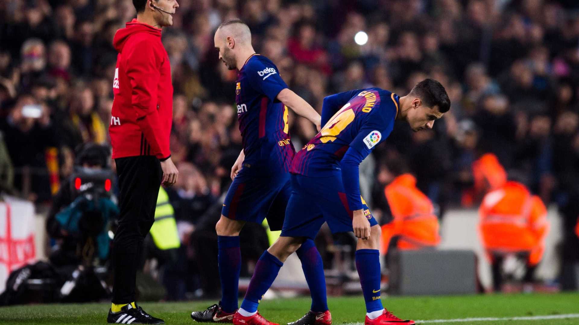 Para Coutinho, substituir Iniesta no Barça é tarefa impossível