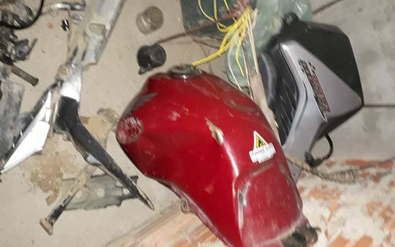 Polícia apreende moto desmanchada em Potengi-CE
