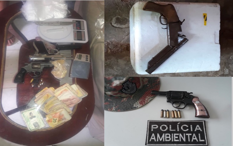 Mais sete armas de fogo são retiradas de circulação pela Polícia em Juazeiro do Norte, Crato, Farias Brito, Brejo Santo e Missão Velha-CE