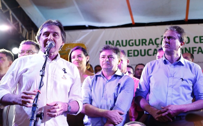 Camilo e Eunício inauguram Centro de Educação Infantil e anunciam R$ 19,8 milhões para Várzea Alegre