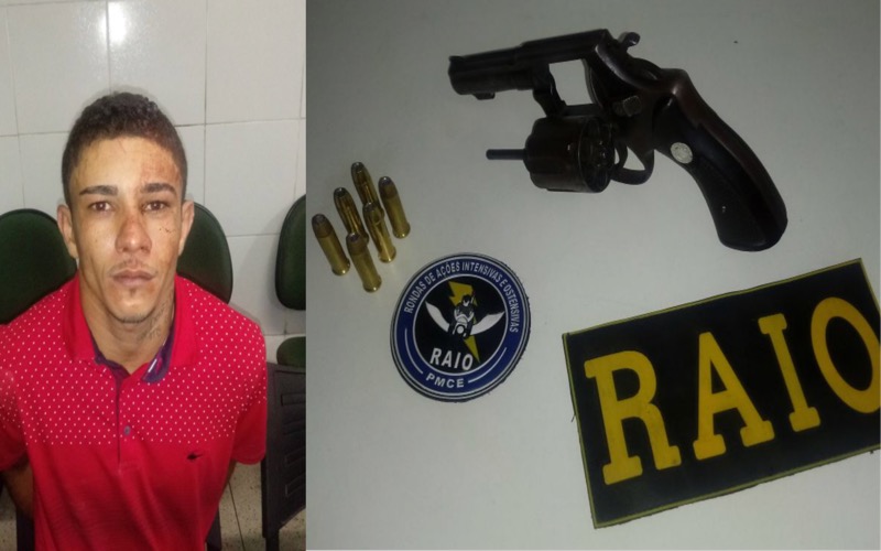 Exclusivo: BPRAIO apreende arma de fogo e prende acusado que ia matar seguranças em festa na cidade de Barbalha-CE