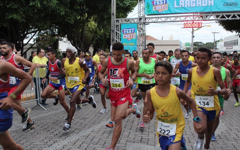 XIX Corrida de Pedestrianismo traz cor e alegria para as ruas do Crato em comemoração aos seus 254 anos