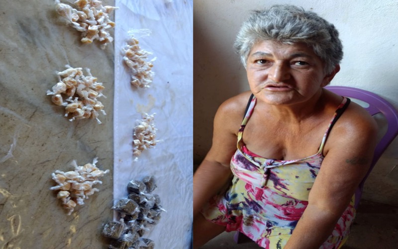 Vovó do tráfico: Idosa de 56 anos é detida após enterrar droga em Juazeiro do Norte-CE